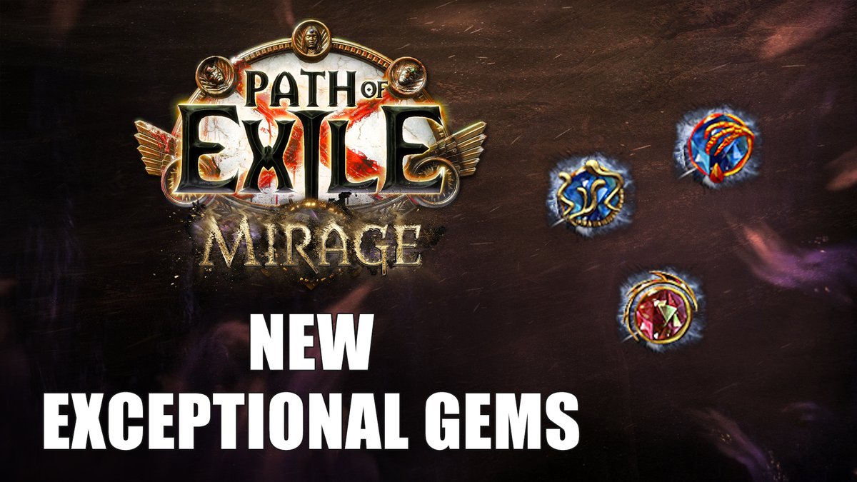 Check out the new Congregation, Vaal Sacrifice and Void Shockwave exceptional support gems coming in Path of Exile: Mirage on March 6th (PST)
