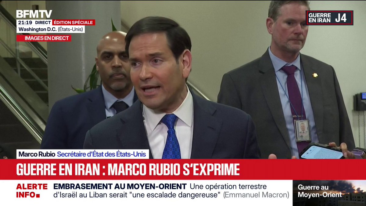 Il n’a pas l’air serein, Rubio