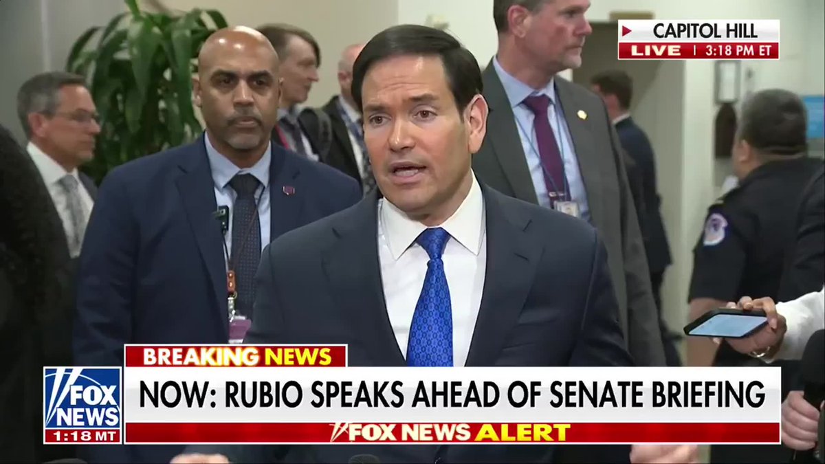 SECRETARY RUBIO: "Here's the message I want to deliver Americans who are in the Middle East and in need of assistance...We need to know where you are....We need to have contact information for Americans that need assistance."