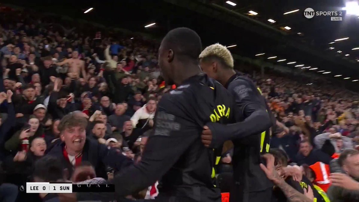 Diarra converts from the spot to give Sunderland the lead against Leeds United 🔥 TNT Sports & discovery+ UK