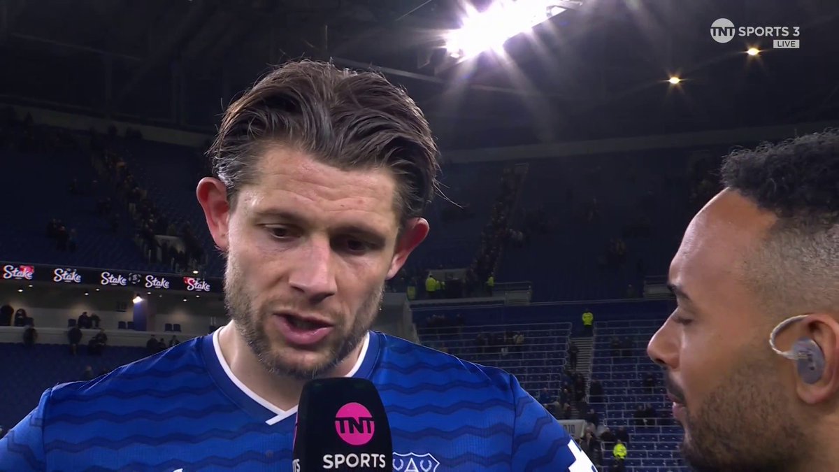 "I don't score enough" James Tarkowski reflects on a brilliant Everton win with Liam MacDevitt... 📺 TNT Sports & discovery+ UK