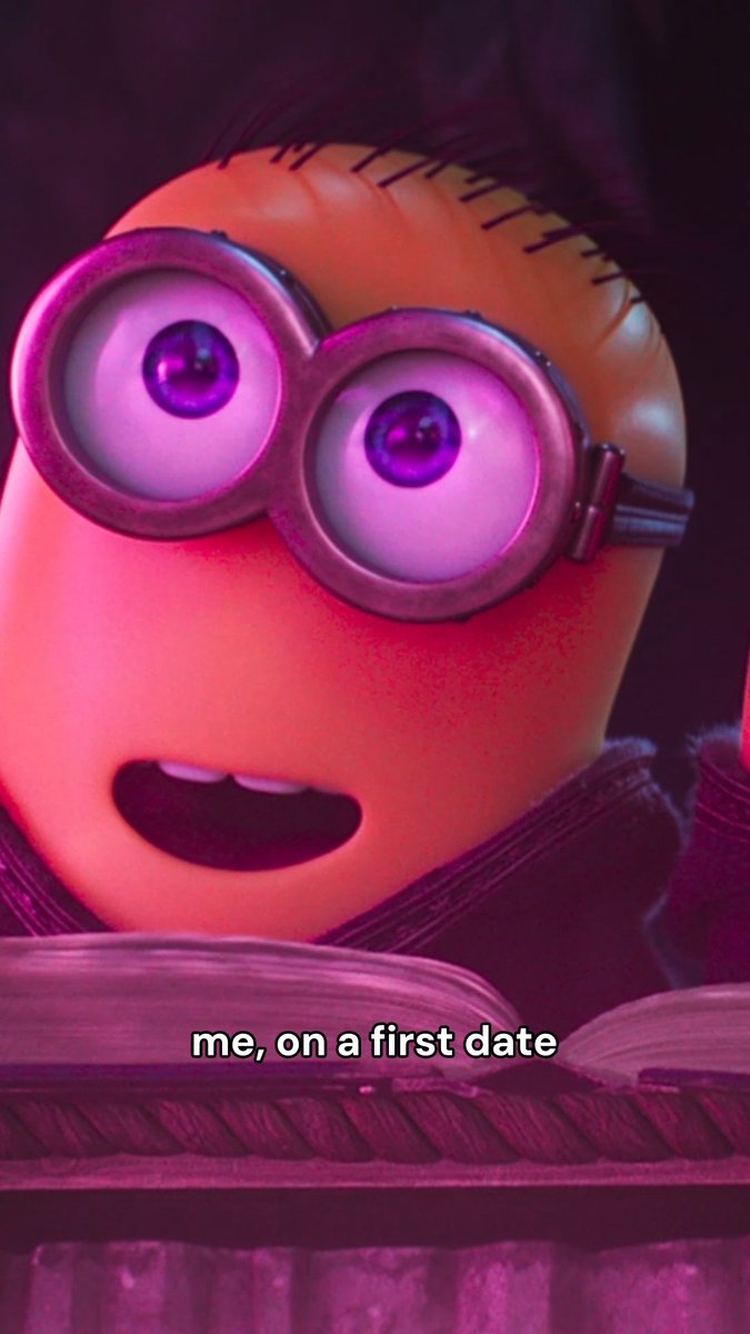 hehe sowwy 🤭 see Minions & Monsters, only in theaters July 1.