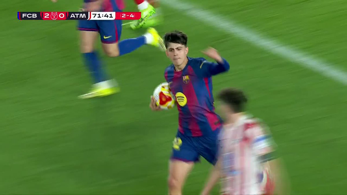 MARC BERNAL WITH HIS SECOND GOAL OF THE MATCH!! BARCELONA ARE JUST A GOAL AWAY FROM THE FOUR-GOAL COMEBACK 🍿