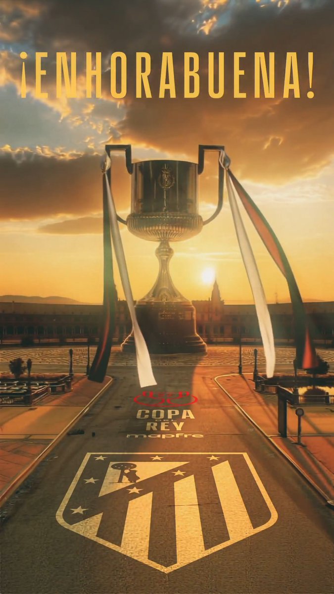 La #CopaDelReyMapfre ya tiene su primer pretendiente. Nos vemos en Sevilla, Atlético de Madrid. #LaCopaMola