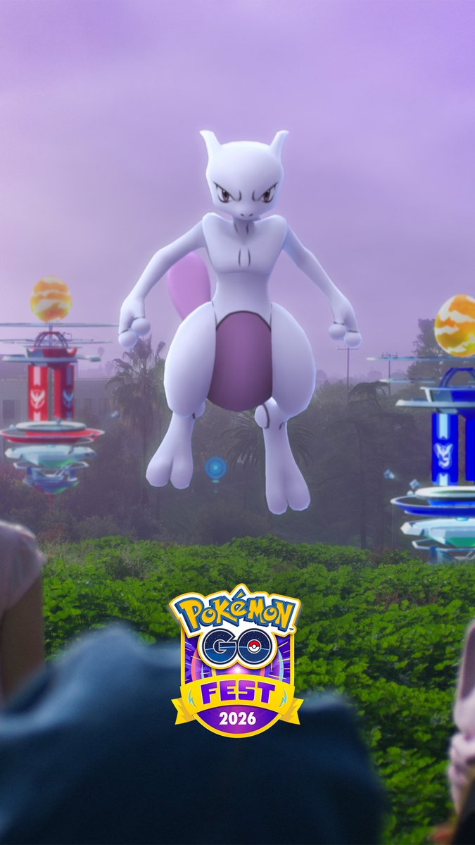 Festival de Pokémon GO 2026: Global 11 y 12 de Julio de 2026 ¡Únanse a millones de Entrenadores de todo el mundo con motivo del Festival de Pokémon GO 2026: Global! Participen en este evento mundial con Mewtwo y Zeraora como protagonistas.