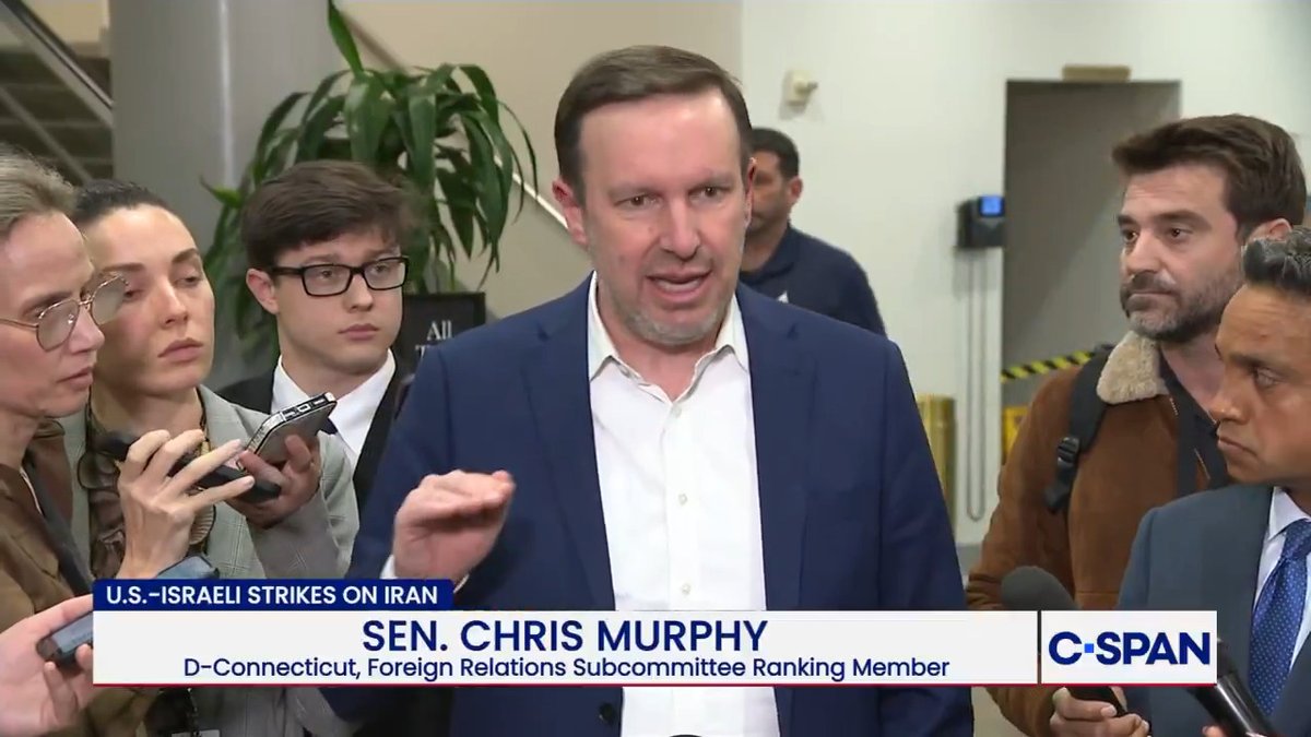 Sen. Chris Murphy 🟧 after closed-door briefing on war in Iran: "They told us in that room that there were going to be more Americans that were going to die... We have to have a debate in the United States Senate on the authorization of military force."