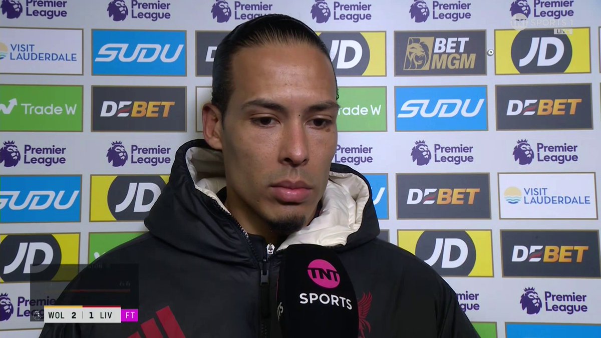 "We were slow, predictable and sloppy" Virgil van Dijk reacts to Liverpool’s injury-time defeat against Wolves 🗣️ 🎙 Matt Smith | 📺 TNT Sports & discovery+ UK
