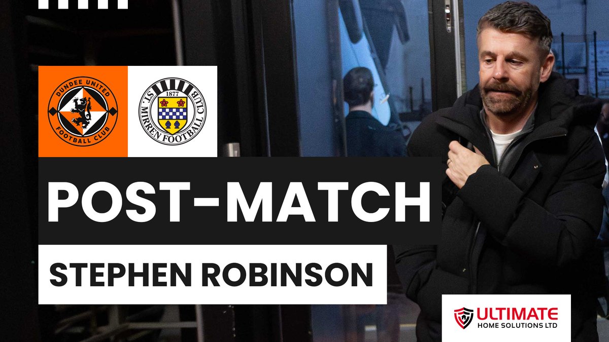 The manager gives his thoughts after our narrow defeat away to Dundee United.