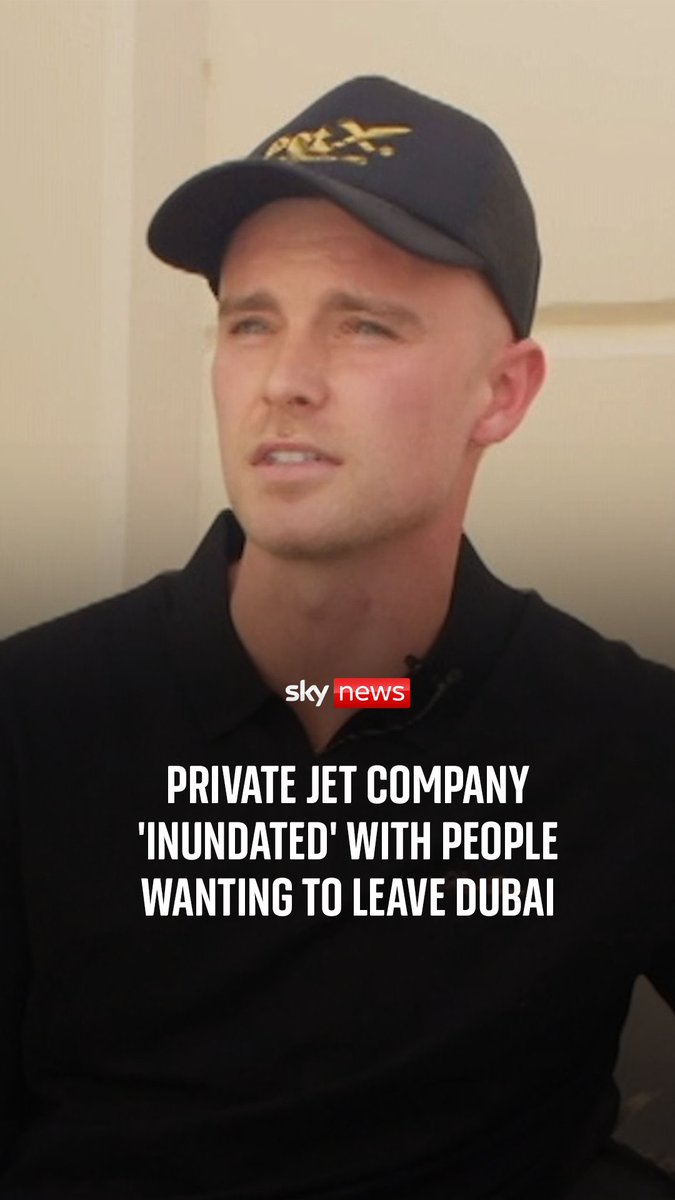 The co-founder of PetX Jets spoke to Sky News about demand for private flights as flight operations remained largely suspended for a third day