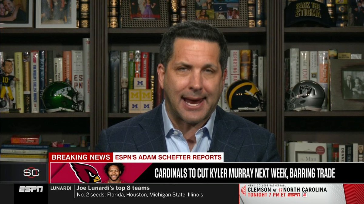 "He becomes one of the top quarterbacks available in the free agent market. ... Kyler Murray now can sit back and cherry pick the option and organization that he wants." Adam Schefter on the future of Kyler Murray 🔮