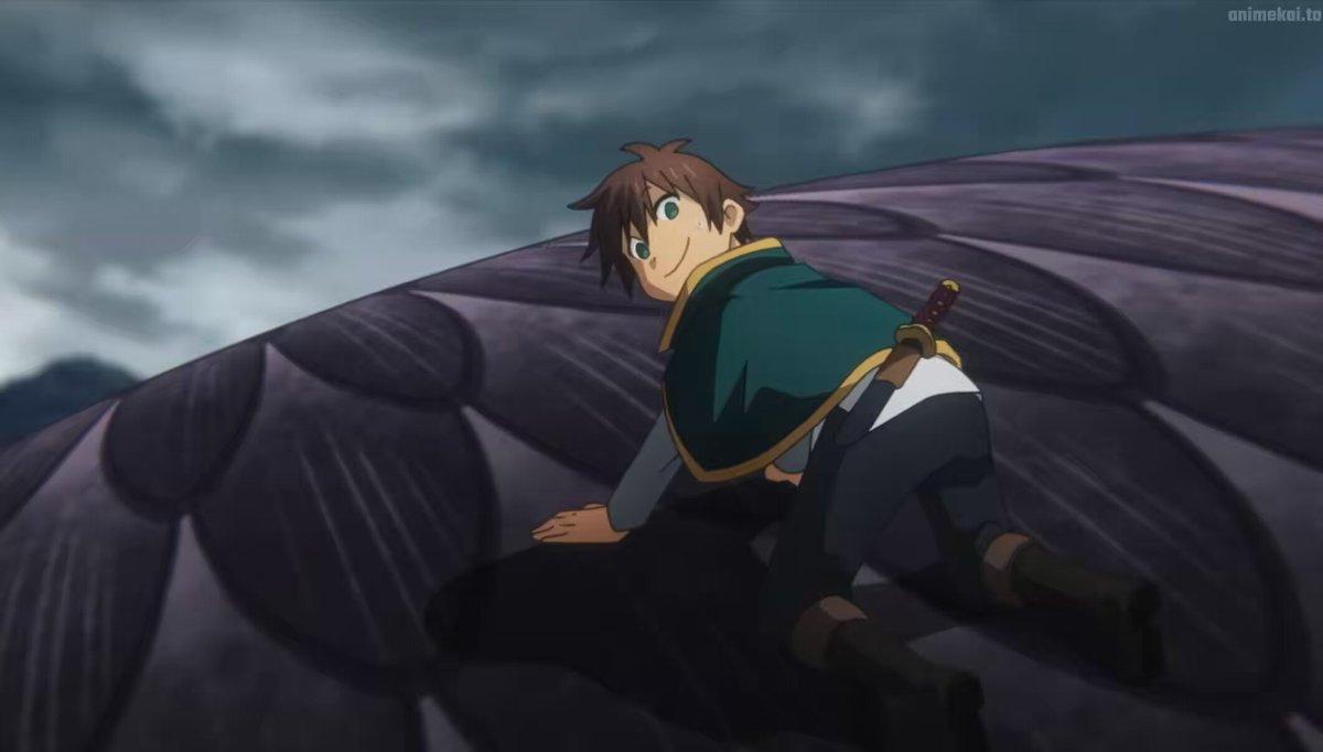 Darkness and Kazuma get into a life or death situation and of course her first instinct is to get aroused dawg I just busted out laughing 😭😭😭