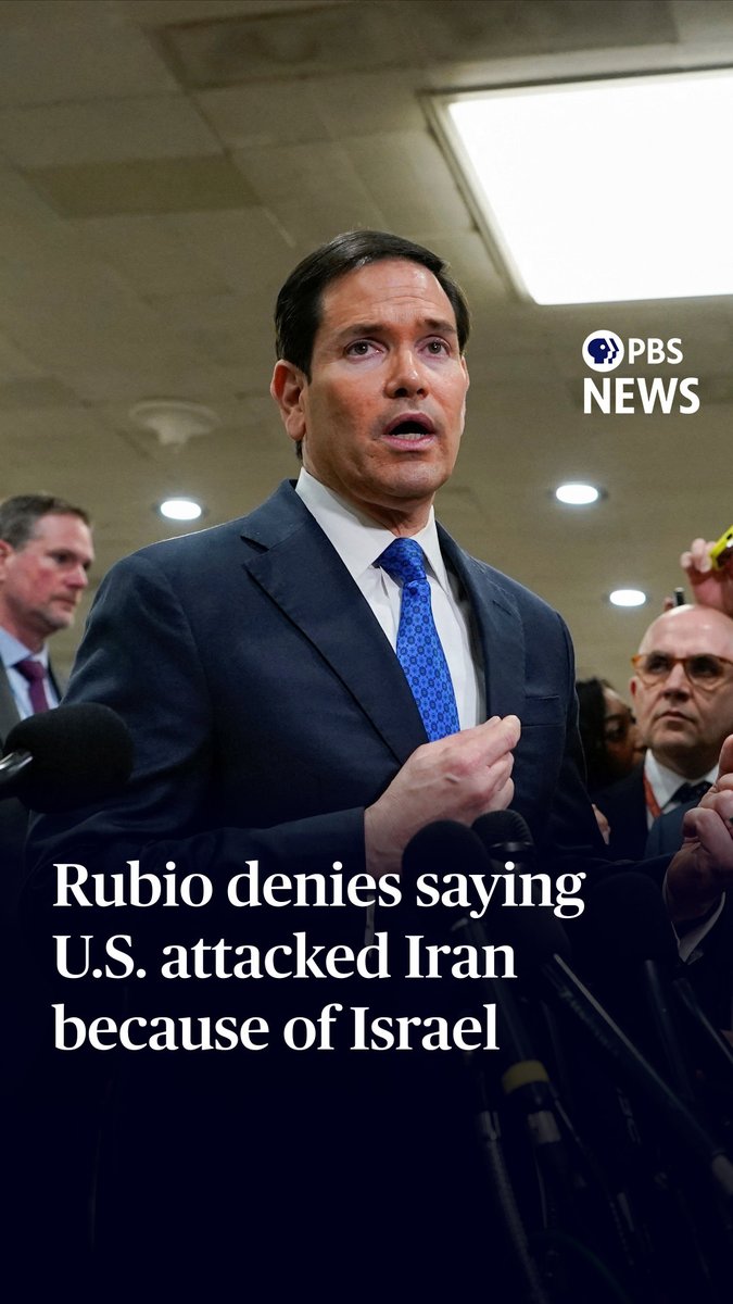 Secretary of State Marco Rubio on Tuesday walked back his comments that the United States attacked Iran because of Israel, saying the U.S. strikes "had to happen anyway." "The president made a decision, and the decision he made was that Iran was not going to be allowed to hide behind its ballistic missile program, that Iran was not going to be allowed to hide behind its ability to conduct these attacks," Rubio told reporters on Tuesday. "This was a question of timing of why this had to happen as a joint operation," he added. "Not the question of the intent." On Monday, Rubio said the U.S. "proactively" hit Iran "in a defensive way" to prevent American casualties because the Trump administration believed an Israeli attack was imminent and that Iran "would immediately come after us" in retaliation. "Obviously, we were aware of Israeli intentions and understood what that would mean for us, and we had to be prepared to act as a result of it, but this had to happen no matter what," he said Monday.