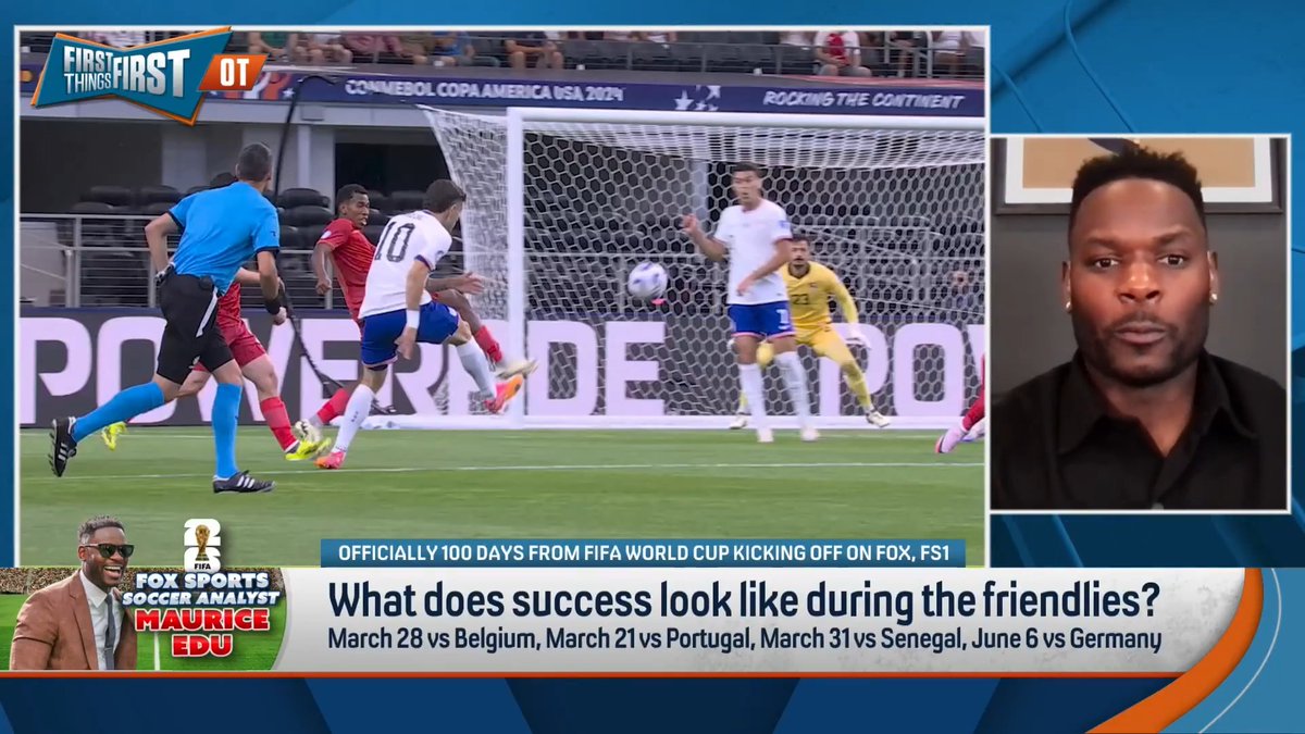 .Maurice Edu explains what success looks like in the USMNT friendlies: “There’s the chemistry, there’s the cohesion, and we have a group of players that we can believe are gonna go and inspire this nation, galvanize this nation, and give us something to really celebrate.”