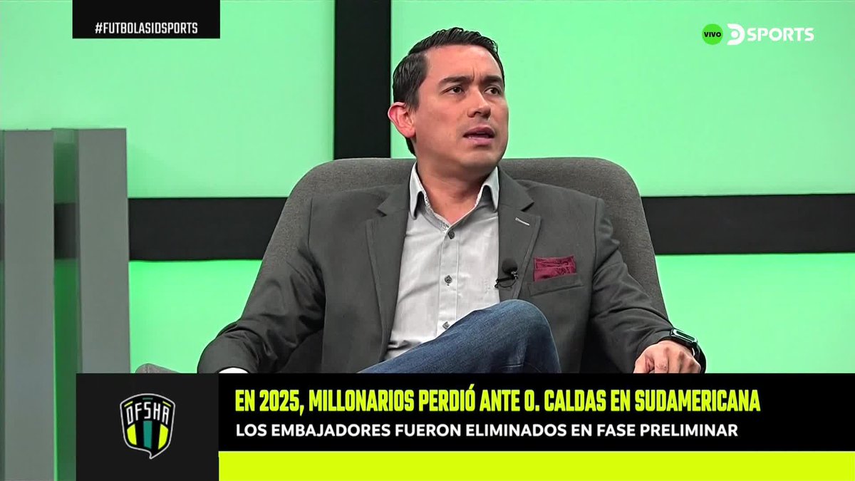 "NACIONAL ESTÁ DOS GOLES POR ARRIBA DE MILLONARIOS, NO TIENE CHANCE" 🇨🇴🔥 🗣️ La opinión de Camilo Castellanos sobre el duelo colombiano de CONMEBOL #SudamericanaEnDSPORTS. 🎙️ #FútbolAsíDSPORTS con @TitoPuccettic