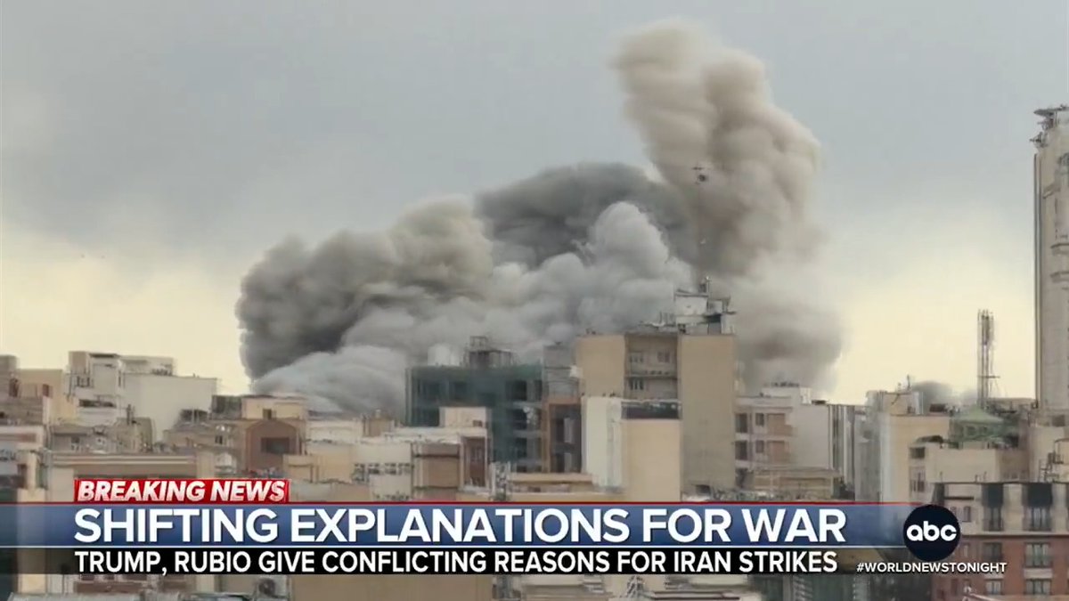 Pressed to clarify the White House's reasoning for why it went to war with Iran, Pres. Trump contradicted Sec. of State Rubio, who suggested Israel's plans forced America to strike. Trump said, "I might have forced Israel's hand." Rachel Scott reports.
