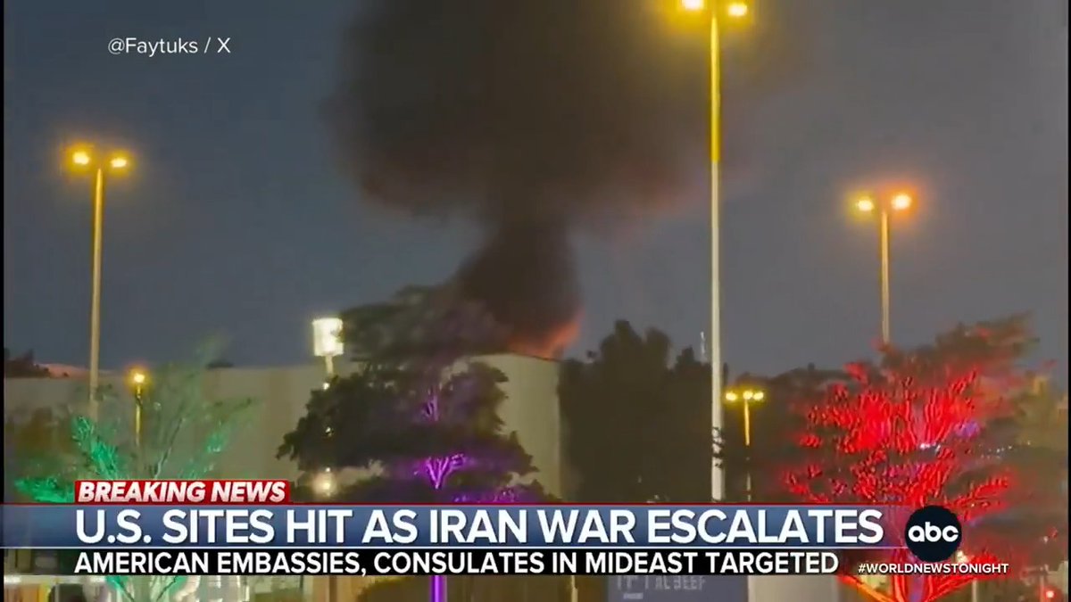 With U.S. embassies and consulates under attack from Iran, the State Department says it is preparing military and charter aircraft to get Americans in 14 countries out. It comes as an Iranian drone strikes the U.S. consulate in Dubai. Ian Pannell reports.