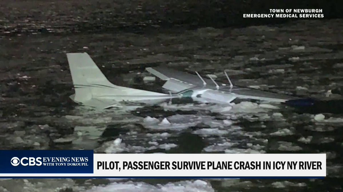 When their single-engine Cessna lost power over Long Island Tuesday night, a student pilot and instructor made an emergency landing on the icy Hudson River. Both survived after swimming to shore.