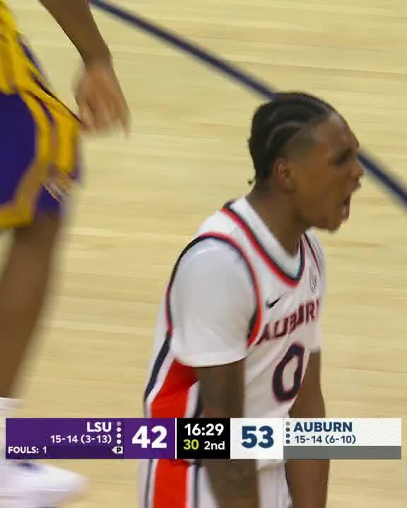 LOOK OUT BELOW 😤 Auburn Basketball x 📺 SEC Network
