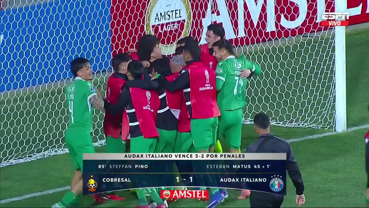 Lo falla Nadruz y Audax a la fase de grupos de la Copa Sudamericana