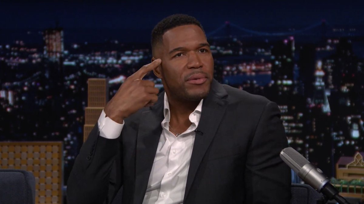 .Michael Strahan shares one of his favorite motivational slogans: “When, not if!” #FallonTonight