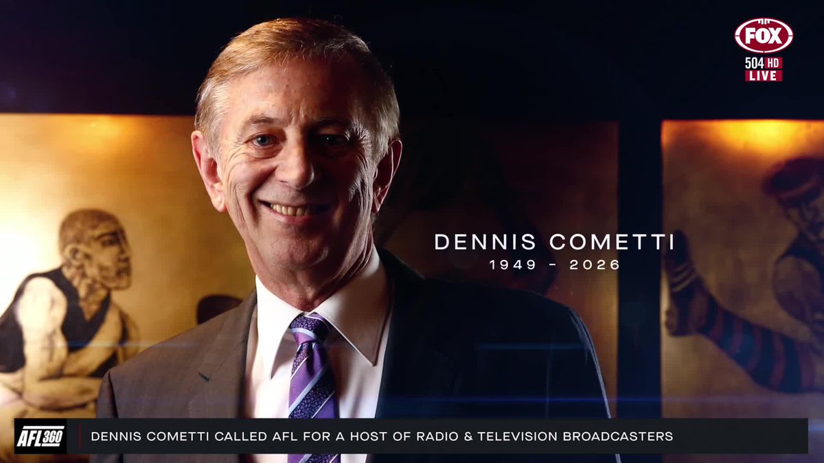Remembering Dennis Cometti 🤍 📺 Watch #AFL360 on Ch. 504 or stream via Kayo Sports: