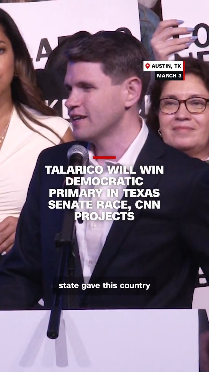 CNN projects that State Rep. James Talarico will win the Democratic primary for US Senate in Texas.
