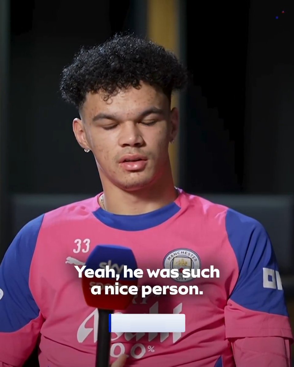 Wholesome from Nico O'Reilly on who he looked up to in the Manchester City squad 🥺