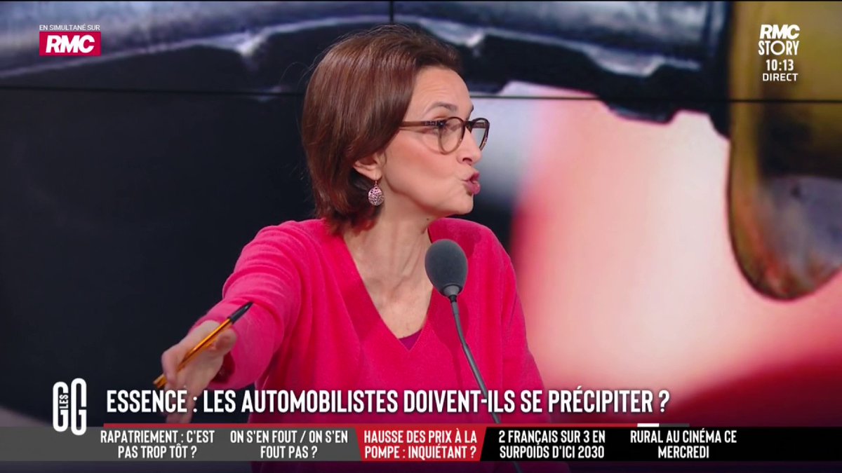 ⛽️ Hausses de prix à la pompe : "Vous êtes ravis de plumer Nicolas." 🗣️ Barbara Lefebvre : "Qu'on arrête de nous dire que c'est à cause de l'Ukraine ou l'Iran. C'est à cause des avions, des assureurs. On détourne l'attention des gens. Et l'État prend des taxes dessus." #GGRMC