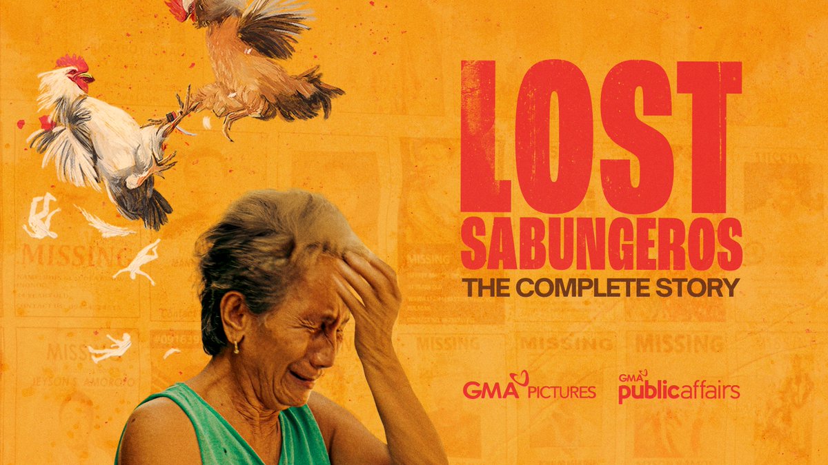 NEVER-BEFORE-SEEN FOOTAGE. NEW REVELATIONS. LOST SABUNGEROS: THE COMPLETE STORY Matapos ipalabas sa QCinema noong 2024, may mga bagong testigo at ebidensyang lumitaw sa kaso ng mga nawawalang sabungero.