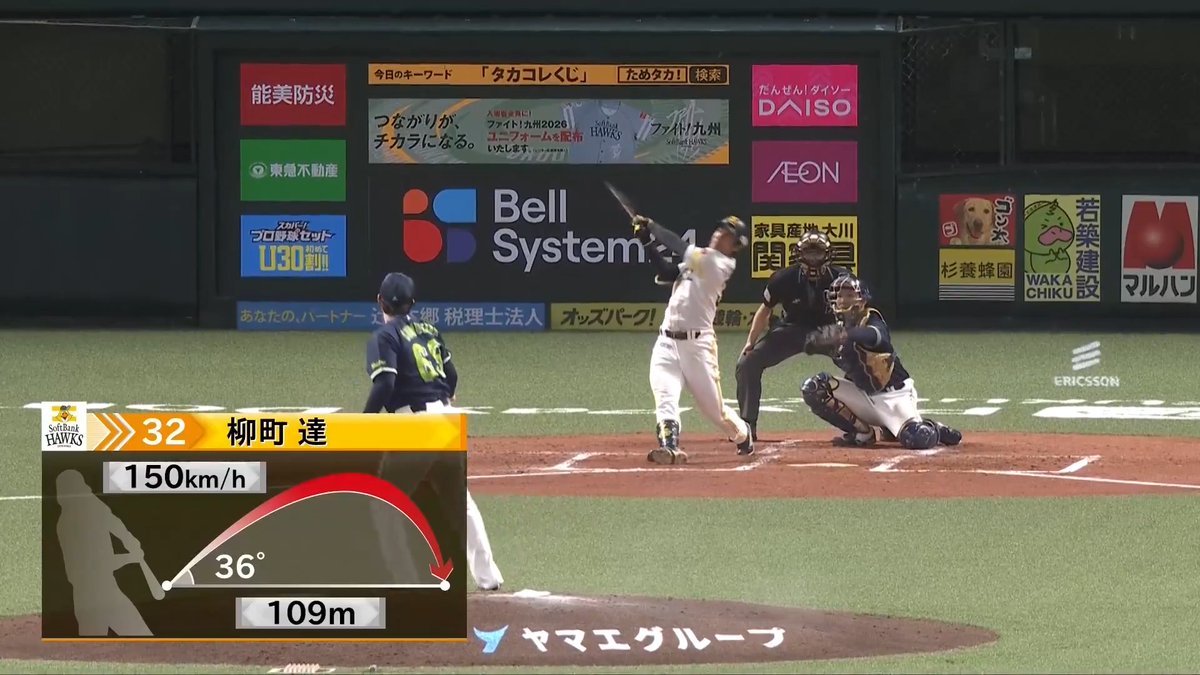 引っ張った打球がそのままスタンドへ！✨ 福岡ソフトバンク 柳町達 選手のオープン戦第1号ソロホームラン！🔥 👇ライブ配信はこちら