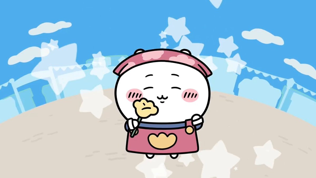 ╭━━━━━━━━━━╮ 🛍️お店屋さん🛍️ ちいかわ ╰━━━━━━━━━━╯ ちいかわのお店屋さん衣装をご紹介✨ お花屋さんに変身! キレイなお花をお届けします💐 #ちいぽけ #ちいかわぽけっと #ちいぽけお店屋さん