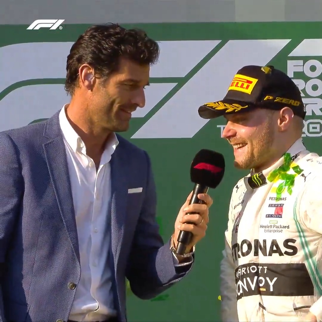 More porridge for this weekend, Valtteri Bottas? 🥣👀 #F1 #AusGP