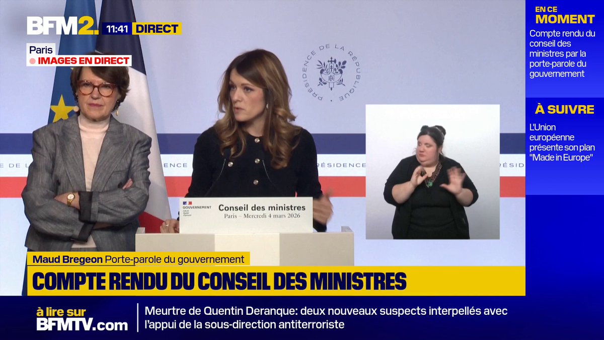 💬 La "demande formulée par Mme Le Pen et M. Bardella (...) est complètement disproportionnée" Maud Bregeon, porte-parole du gouvernement, écarte une baisse des taxes sur les carburants pour compenser la hausse des prix en raison de la guerre au Moyen-Orient #BFM2