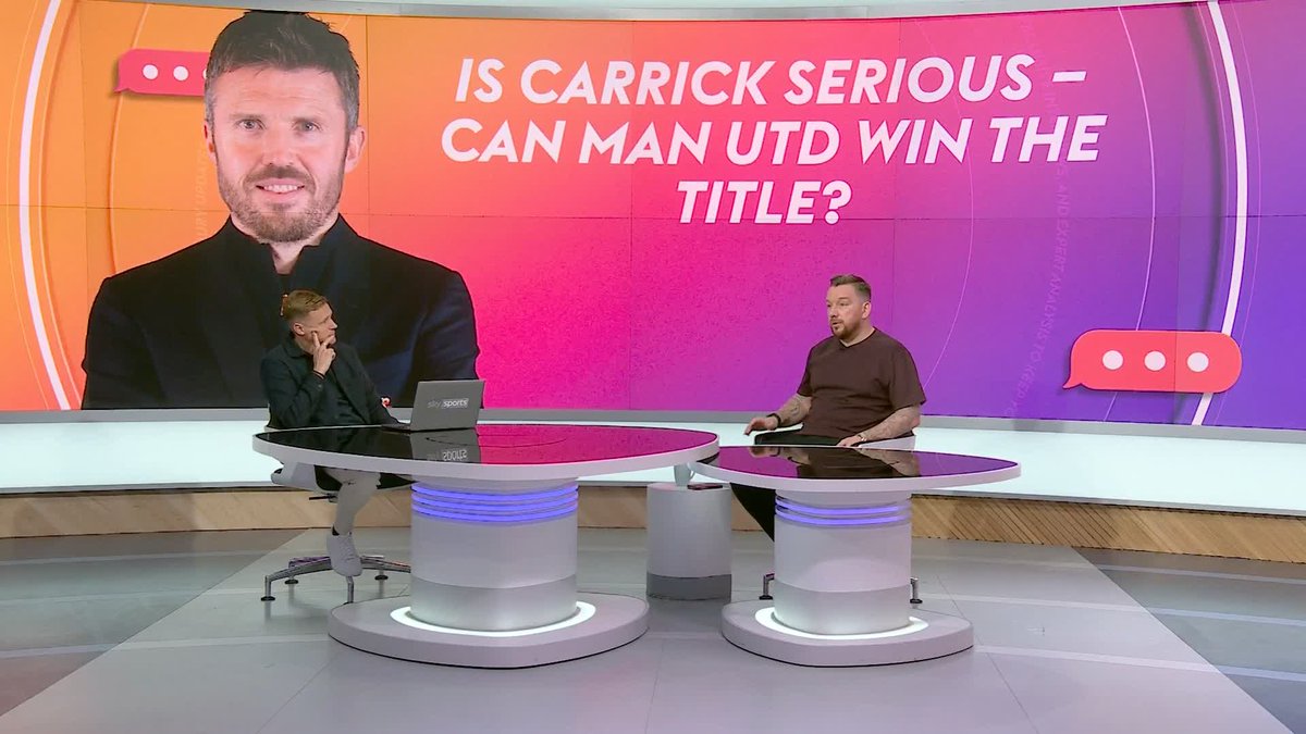 "I wouldn't rule out Man Utd winning the league next season" 🏆 Jamie O'Hara has praised the job that Michael Carrick has done at Manchester United and believes that he can have them challenging for Premier League titles if he was to get the job after this season 🔴