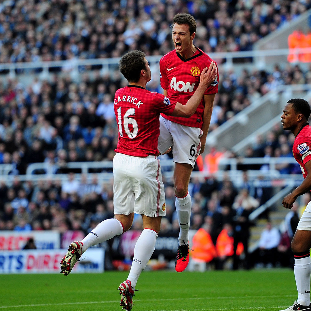 😍🔴 Throwback to this bullet header from Jonny Evans against today’s opponents. #MUFC