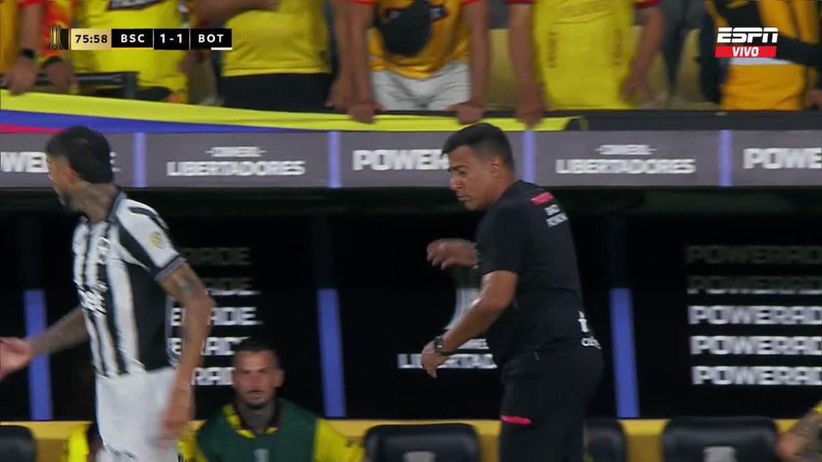 🇻🇪🇨🇴❌ WILMAR ROLDÁN EXPULSÓ A CÉSAR FARÍAS. ‼️ El entrenador venezolano EMPUJÓ a un jugador de Botafogo y el árbitro no se la dejó pasar.