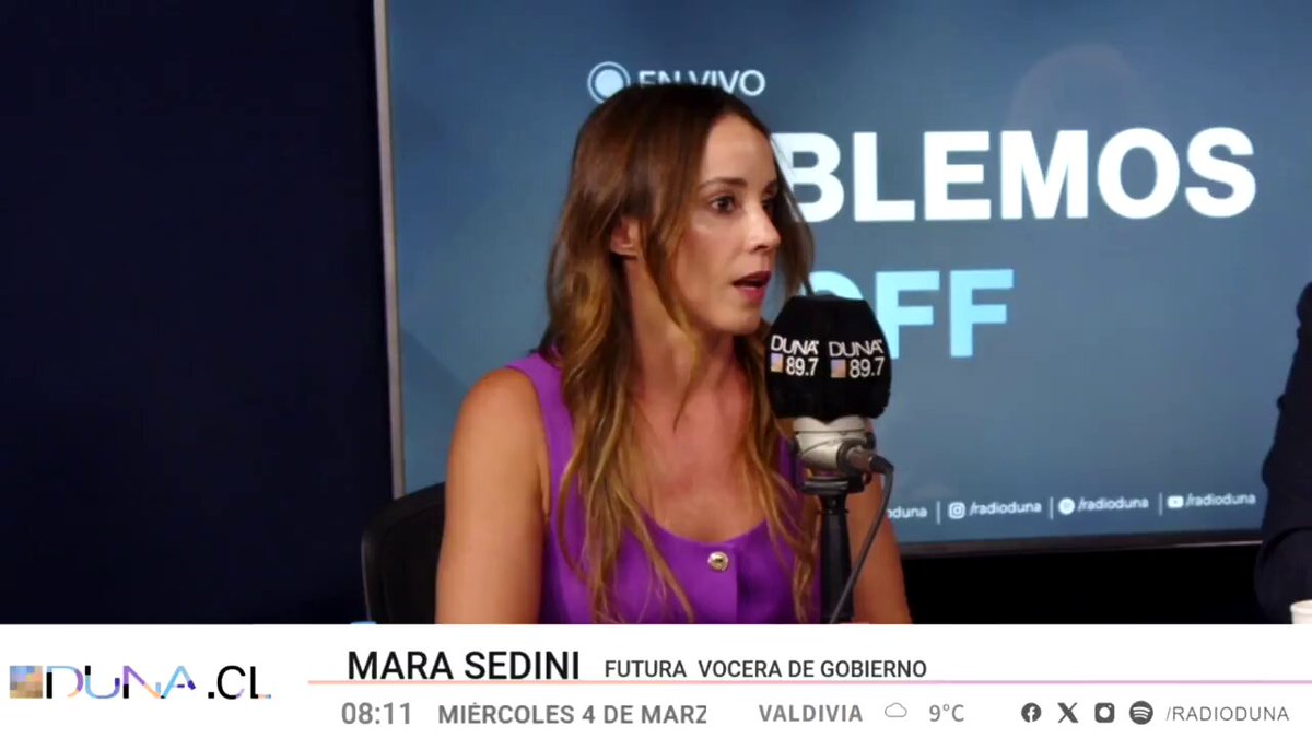 Mara Sedini Vocera de Gobierno de Jose Antonio Kast: "El cable chino es la guinda de la torta de un gobierno que ha actuado de mala fe, ya sea con la ley de amarres o amarrando gente en otros organismos, aparte de la escases de información que están entregando"