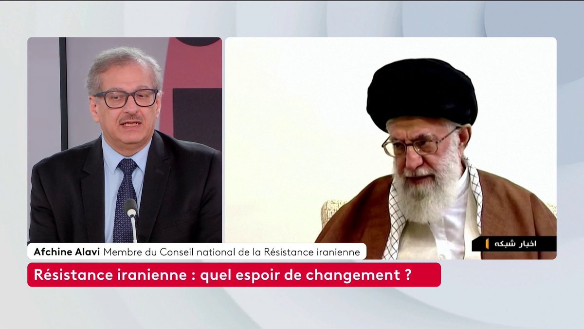 🔴 🗣 Régime des Mollahs en Iran : "Avec la mort de Khamenei, l'idéologie de ce régime est finie. Maintenant, ça ne veut pas dire qu'il va s'effondrer tout seul", explique Afchine Alavi, membre du Conseil national de la résistance iranienne. #canal16