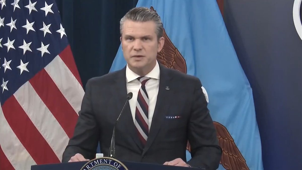 Pete Hegseth complains the press is making Trump look bad by covering the deaths of U.S. service members during military operations in Iran: "When a few drones get through or tragic things happen, it's front page news. ... The press only wants to make the president look bad"