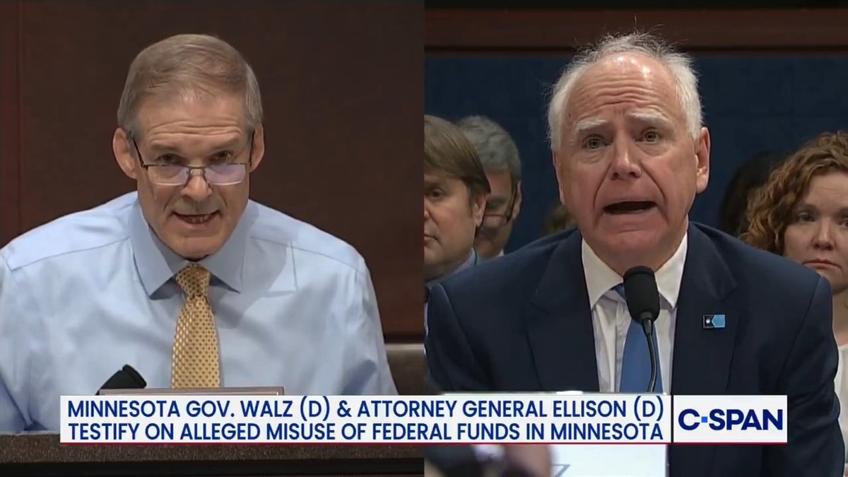 Exchange between Rep. Jim Jordan and Minnesota Gov. Tim Walz. Rep. Rep. Jim Jordan: "Governor, why didn't you just tell the truth?" Governor Tim Walz: "We did tell you..."