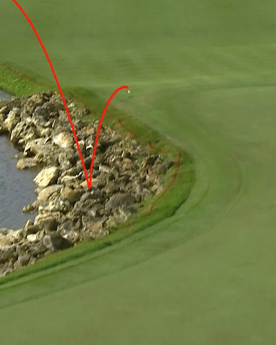 If you are ever at Bay Hill, don’t try to play No. 18 this way. #TOURVault