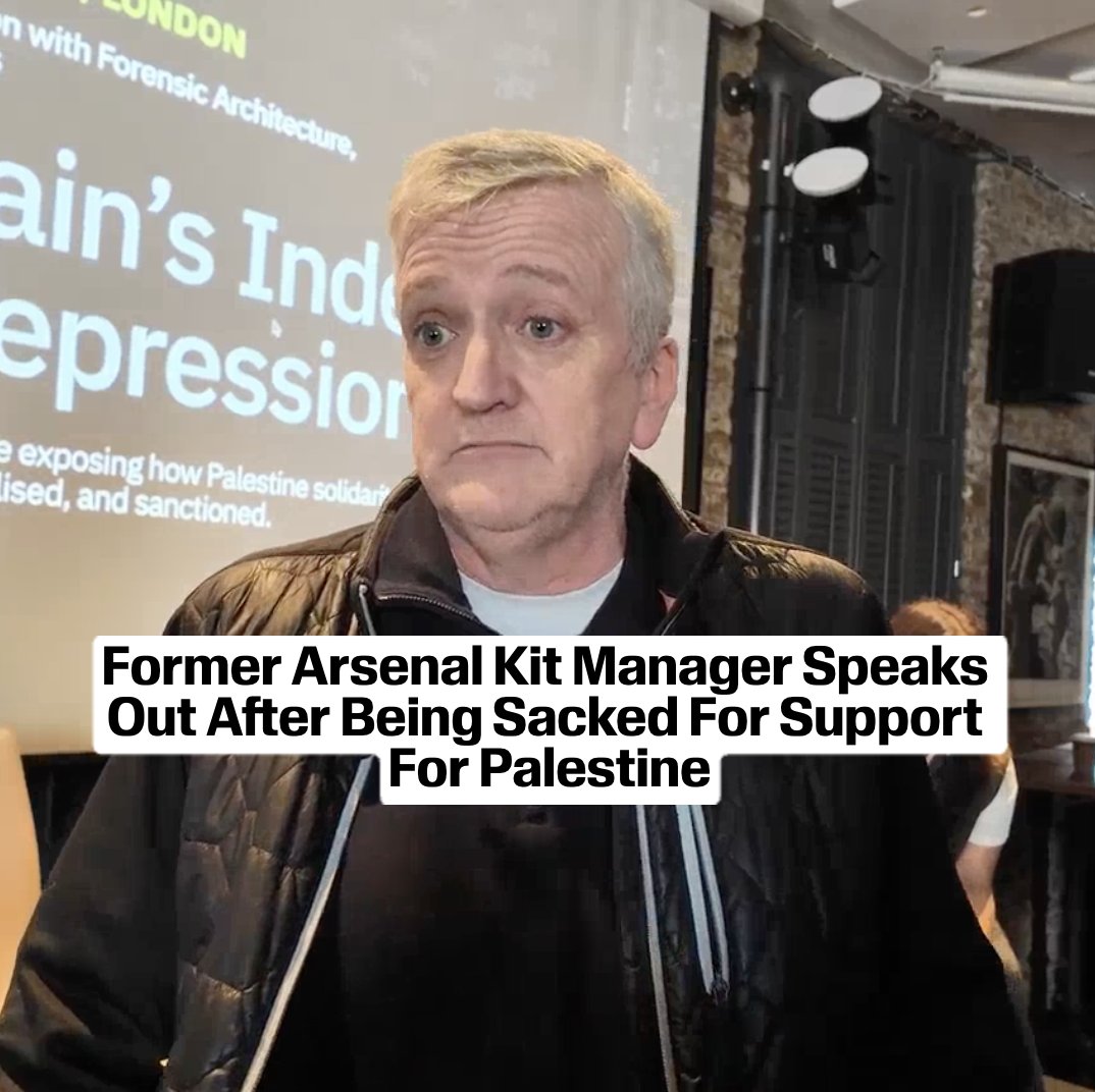 NEW: Former Arsenal Kit Manager Speaks Out After Being Sacked For Support For Palestine Mark Bonnick | Ahmed Alnaouq