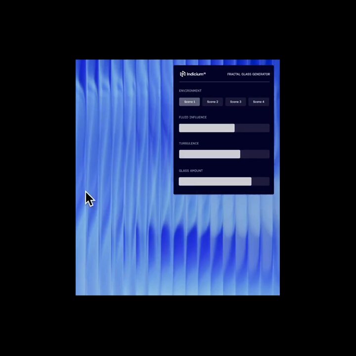 I'm seeing more studios and in-house teams building brand-specific visual tools. They generate on-brand backgrounds, illustrations, and compositions. Custom outputs that feel native to the identity. This fractal glass effect generator by Studio Justified for Indicium AI is a good example. I'm also seeing designers creating these for their own workflow or sharing them with the community. Currently collecting the best ones for a new project. If you've made one or came across something interesting, drop it below!