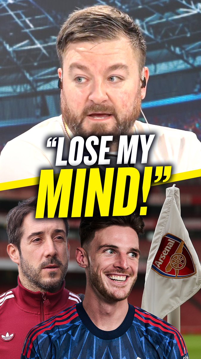 "I lose my mind!" Alex Brooker claims Arsenal put themselves under pressure by taking too long with their set-pieces.. 😅 #AFC #Arsenal