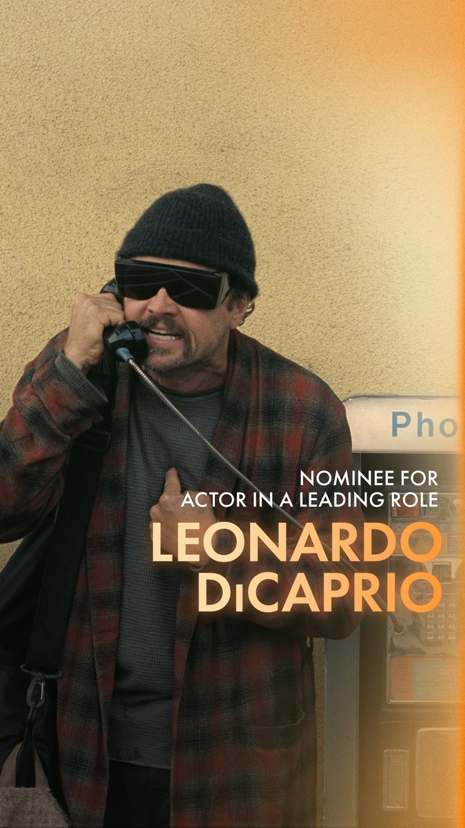 Leonardo DiCaprio as Bob Ferguson in ONE BATTLE AFTER ANOTHER. Nominated for Actor in a Leading Role at the 98th Oscars. Watch the #Oscars LIVE on Sunday, March 15th, at 7e/4p on ABC and Hulu. #OnlyAtTheOscars