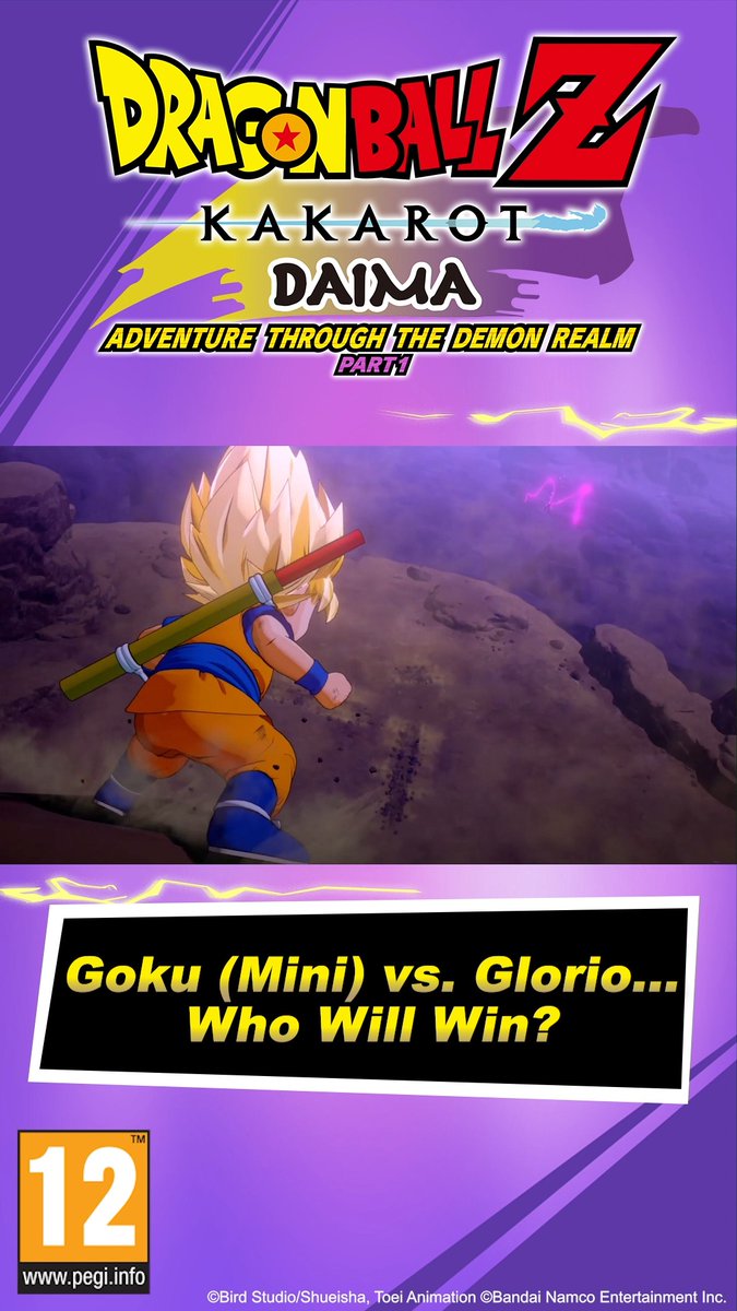 Epic adventures, mighty battles. #DBZK "DRAGON BALL Z: KAKAROT - DAIMA - Adventure Through The Demon Realm Part 1" lets you play as Goku (Mini), explore the Demon Realm, and unlock Super Saiyan &amp; Super Saiyan 2 with ground combat.