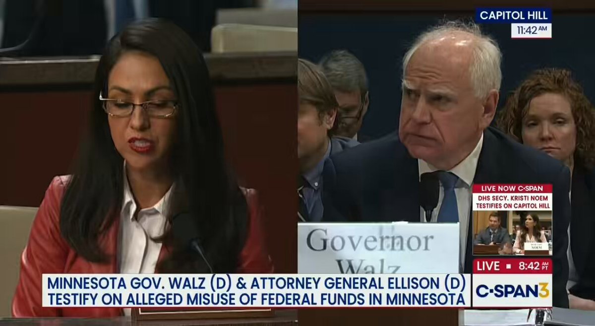 🚨 Lauren Boebert just asked Tim Walz whether he was aware of two Minnesota women who were brutally killed by undocumented immigrants. Walz responded, “I’m not familiar with both of these.” Boebert replied, “No, just the hard-hitting CNN ones.” It’s worth noting that Walz absolutely knows who America Thayer is. Minnesota Democrats whipped votes against legislation in the Minnesota State House that would have saved this woman’s life. There was testimony. It was a major story for years. Tim Walz simply refuses to acknowledge the consequences of his policies.