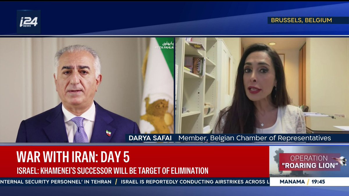 'There is no other choice than Reza Pahlavi' says Darya Safai MP to Natasha Raquel Kirtchuk ๐For more news and updates, visit our official website๐