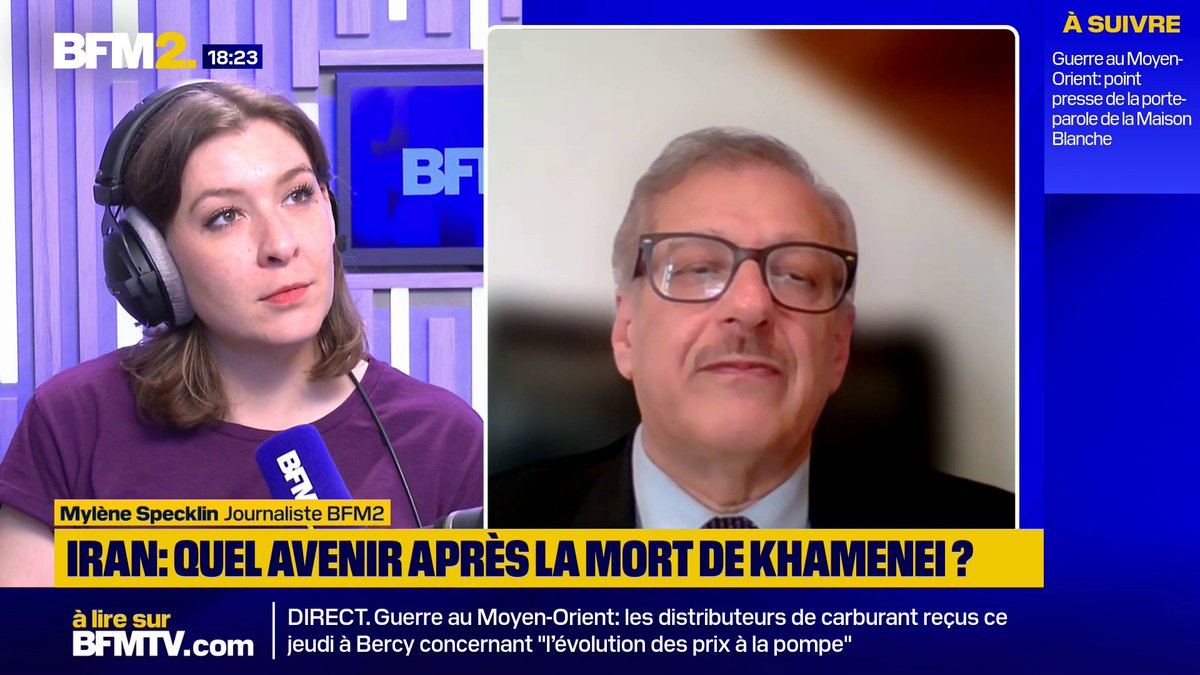 Reza Pahlavi, une alternative en Iran ? "Personne ne veut remplacer une théocratie par une monarchie. [...] Les deux régimes sont despotiques", déclare Afchine Alavi, membre du Conseil national de la résistance iranienne #BFM2