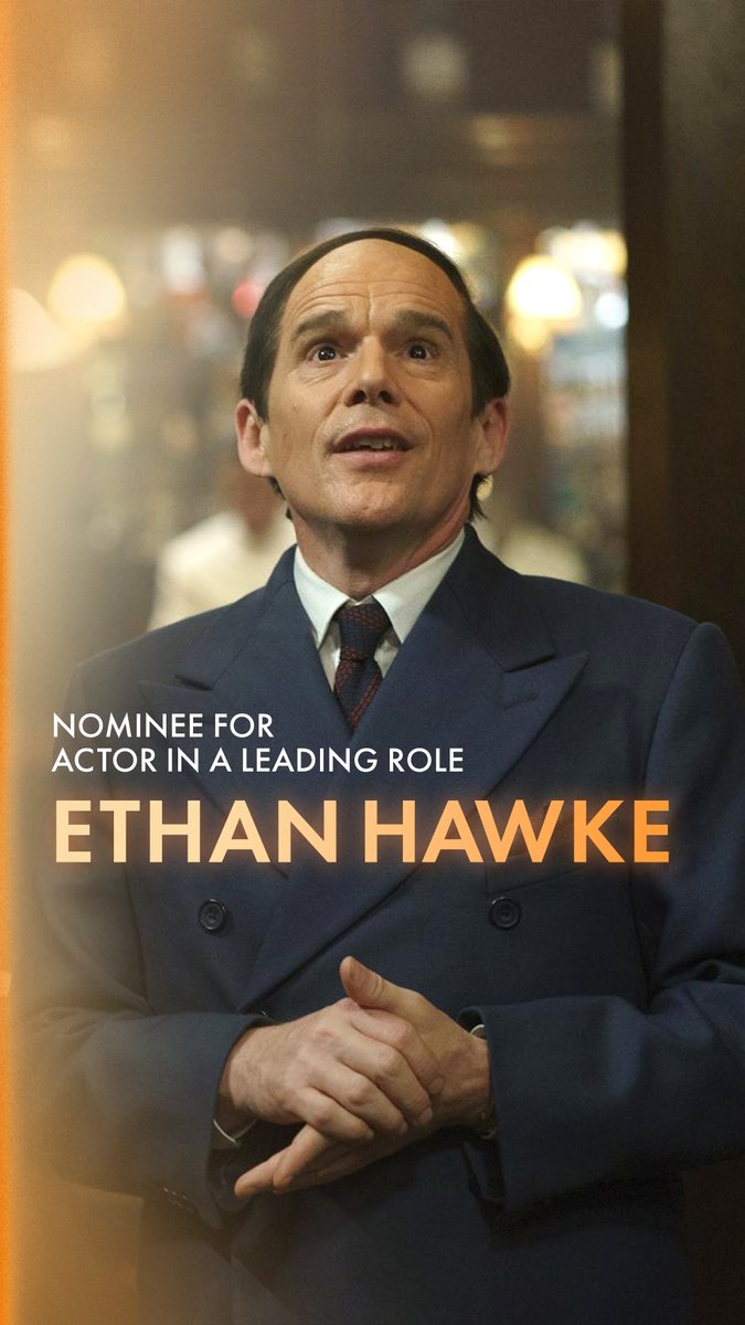 Ethan Hawke as Lorenz Hart in BLUE MOON. Nominated for Actor in a Leading Role at the 98th Oscars. Watch the #Oscars LIVE on Sunday, March 15th, at 7e/4p on ABC and Hulu. #OnlyAtTheOscars